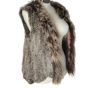 Luxury Rabbit and Mongolian Sheep Fur Vest